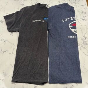 Set of 2 - Men's Outer Banks, NC T Shirts - Size Large